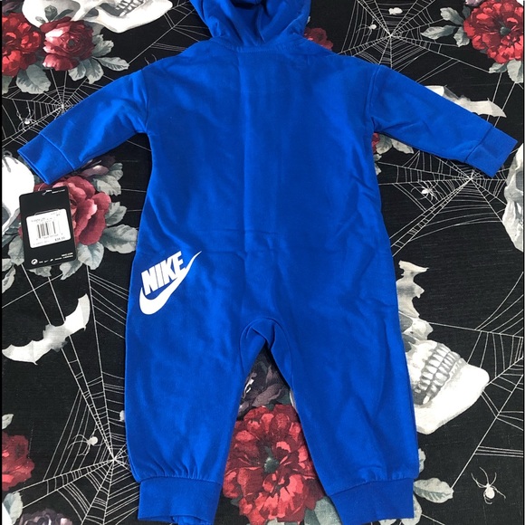 NWT NIKE AIR KIDS ZIP UP HOODIE ROMPER 6M ONESIE - Picture 8 of 11